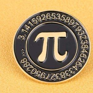 *2 for $13* Math Lover Pi Number Round Badge Pin